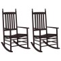 Mecedoras con asiento curvo 2 uds madera álamo maciza marrón de , Sillas de jardín - Ref: Foro24-3281587, Precio: 273,97 €, D...