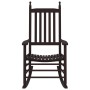 Schaukelstühle mit gebogenem Sitz, 2 Stück, massives Pappelholz, braun von , Gartenstühle - Ref: Foro24-3281587, Preis: 273,9...