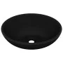 Luxuriöses ovales Keramikwaschbecken mattschwarz 40x33 cm von vidaXL, Sinkt - Ref: Foro24-146931, Preis: 72,59 €, Rabatt: %