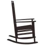 Rocking chairs with curved seat 2 pcs solid poplar wood brown by , Garden chairs - Ref: Foro24-3281587, Price: 269,04 €, Disc...
