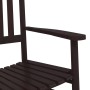 Mecedoras con asiento curvo 2 uds madera álamo maciza marrón de , Sillas de jardín - Ref: Foro24-3281587, Precio: 273,97 €, D...