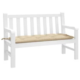 Cojín de banco de jardín tela Oxford beige 120x50x7 cm de , Cojines para sillas y sofás - Ref: Foro24-361586, Precio: 36,86 €...