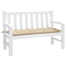 Garden bench cushion beige Oxford fabric 120x50x7 cm by , Cushions for chairs and sofas - Ref: Foro24-361586, Price: 37,45 €,...