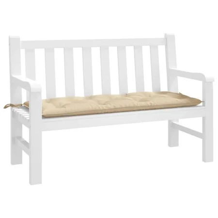 Cojín de banco de jardín tela Oxford beige 120x50x7 cm de , Cojines para sillas y sofás - Ref: Foro24-361586, Precio: 37,45 €...
