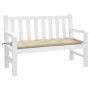 Cojín de banco de jardín tela Oxford beige 120x50x7 cm de , Cojines para sillas y sofás - Ref: Foro24-361586, Precio: 37,45 €...