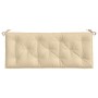 Gartenbankkissen beige Oxford-Stoff 120x50x7 cm von , Kissen für Stühle und Sofas - Ref: Foro24-361586, Preis: 37,45 €, Rabat...
