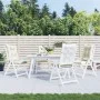 High back chair cushions 4 pcs cream melange fabric 120x50x7cm by , Cushions for chairs and sofas - Ref: Foro24-4002353, Pric...