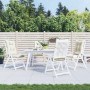 Kissen für Hochlehner, 4 Stück, cremefarbener Melange-Stoff, 120 x 50 x 7 cm von , Kissen für Stühle und Sofas - Ref: Foro24-...