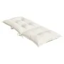 High back chair cushions 4 pcs cream melange fabric 120x50x7cm by , Cushions for chairs and sofas - Ref: Foro24-4002353, Pric...