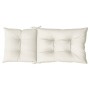 Kissen für Hochlehner, 4 Stück, cremefarbener Melange-Stoff, 120 x 50 x 7 cm von , Kissen für Stühle und Sofas - Ref: Foro24-...