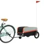 Remolque para bicicleta hierro negro y naranja 30 kg de , Remolques para bicicletas - Ref: Foro24-94054, Precio: 82,67 €, Des...
