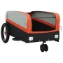 Remolque para bicicleta hierro negro y naranja 30 kg de , Remolques para bicicletas - Ref: Foro24-94054, Precio: 82,67 €, Des...