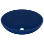 Ovales Luxuswaschbecken aus matt dunkelblauer Keramik, 40 x 33 cm von vidaXL, Sinkt - Ref: Foro24-146924, Preis: 70,03 €, Rab...