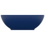 Ovales Luxuswaschbecken aus matt dunkelblauer Keramik, 40 x 33 cm von vidaXL, Sinkt - Ref: Foro24-146924, Preis: 70,03 €, Rab...