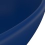 Matte dark blue ceramic oval luxury washbasin 40x33 cm by vidaXL, Sinks - Ref: Foro24-146924, Price: 70,03 €, Discount: %