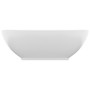 Ovales Luxuswaschbecken aus mattweißer Keramik, 40 x 33 cm von vidaXL, Sinkt - Ref: Foro24-146921, Preis: 90,41 €, Rabatt: %