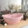 Lavabo lujoso con rebosadero cerámica rosa mate 58,5x39 cm de vidaXL, Lavabos - Ref: Foro24-146933, Precio: 85,15 €, Descuent...