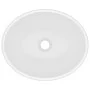 Lavabo de lujo ovalado cerámica blanco mate 40x33 cm de vidaXL, Lavabos - Ref: Foro24-146921, Precio: 88,35 €, Descuento: %