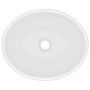 Matte white ceramic oval luxury washbasin 40x33 cm by vidaXL, Sinks - Ref: Foro24-146921, Price: 90,63 €, Discount: %