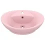 Lavabo lujoso con rebosadero cerámica rosa mate 58,5x39 cm de vidaXL, Lavabos - Ref: Foro24-146933, Precio: 85,15 €, Descuent...