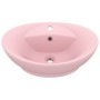Luxurious sink with matte pink ceramic overflow 58.5x39 cm by vidaXL, Sinks - Ref: Foro24-146933, Price: 93,09 €, Discount: %