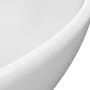 Matte white ceramic oval luxury washbasin 40x33 cm by vidaXL, Sinks - Ref: Foro24-146921, Price: 88,60 €, Discount: %