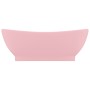 Luxurious sink with matte pink ceramic overflow 58.5x39 cm by vidaXL, Sinks - Ref: Foro24-146933, Price: 93,09 €, Discount: %
