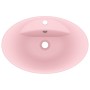 Luxurious sink with matte pink ceramic overflow 58.5x39 cm by vidaXL, Sinks - Ref: Foro24-146933, Price: 93,09 €, Discount: %