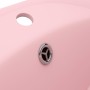 Luxurious sink with matte pink ceramic overflow 58.5x39 cm by vidaXL, Sinks - Ref: Foro24-146933, Price: 93,09 €, Discount: %