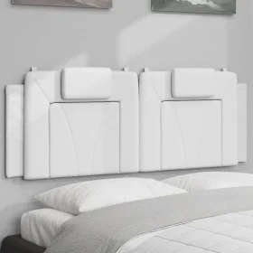 White synthetic leather padded bed headboard 140 cm by , Headboards and footboards - Ref: Foro24-374791, Price: 54,93 €, Disc...
