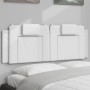 White synthetic leather padded bed headboard 140 cm by , Headboards and footboards - Ref: Foro24-374791, Price: 55,85 €, Disc...