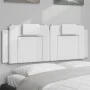 White synthetic leather padded bed headboard 140 cm by , Headboards and footboards - Ref: Foro24-374791, Price: 54,93 €, Disc...