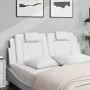 White synthetic leather padded bed headboard 140 cm by , Headboards and footboards - Ref: Foro24-374791, Price: 55,85 €, Disc...