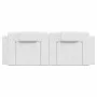 White synthetic leather padded bed headboard 140 cm by , Headboards and footboards - Ref: Foro24-374791, Price: 54,93 €, Disc...