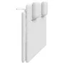 Cabecero de cama acolchado cuero sintético blanco 140 cm de , Cabeceros y pies de cama - Ref: Foro24-374791, Precio: 54,93 €,...