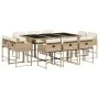 11-piece garden dining set with beige synthetic rattan cushions by , Garden sets - Ref: Foro24-3278157, Price: 729,15 €, Disc...
