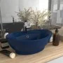 Luxurious sink with dark blue ceramic overflow 58.5x39cm by vidaXL, Sinks - Ref: Foro24-146935, Price: 103,78 €, Discount: %