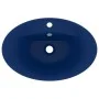 Luxurious sink with dark blue ceramic overflow 58.5x39cm by vidaXL, Sinks - Ref: Foro24-146935, Price: 103,78 €, Discount: %