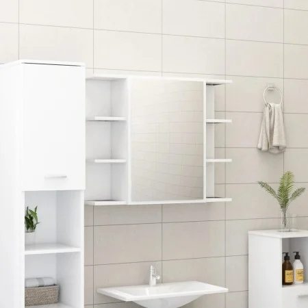Badezimmerspiegelschrank aus Sperrholz, 80 x 20,5 x 64 cm von vidaXL, Badezimmerwaschtische - Ref: Foro24-802606, Preis: 70,3...