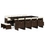 Garden furniture set 13 pieces and brown synthetic rattan cushions by , Garden sets - Ref: Foro24-3277748, Price: 767,54 €, D...