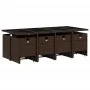 Gartenmöbel-Set 13-teilig und braune synthetische Rattankissen von , Gartensets - Ref: Foro24-3277748, Preis: 858,46 €, Rabat...