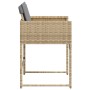 Sillones jardín con cojines 4 uds ratán sintético beige mezcla by , Garden chairs - Ref: Foro24-4007481, Price: 123,90 €, Dis...
