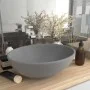 Luxury oval washbasin in light gray matte ceramic, 40x33 cm. by vidaXL, Sinks - Ref: Foro24-146927, Price: 61,99 €, Discount: %