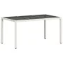 Set comedor jardín 5 pzas cojines ratán sintético vidrio blanco by , Garden sets - Ref: Foro24-3278581, Price: 423,68 €, Disc...