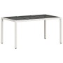 Set comedor jardín 5 pzas cojines ratán sintético vidrio blanco de , Conjuntos de jardín - Ref: Foro24-3278581, Precio: 384,9...