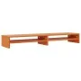 Soporte de monitor madera maciza pino marrón cera 100x24x13 cm de , Muebles TV - Ref: Foro24-847163, Precio: 33,95 €, Descuen...