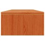Soporte de monitor madera maciza pino marrón cera 100x24x13 cm de , Muebles TV - Ref: Foro24-847163, Precio: 34,17 €