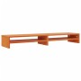 Soporte de monitor madera maciza pino marrón cera 100x24x13 cm de , Muebles TV - Ref: Foro24-847163, Precio: 34,17 €