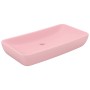 Luxuriöses rechteckiges mattrosa Keramikwaschbecken 71x38 cm von vidaXL, Sinkt - Ref: Foro24-146955, Preis: 64,47 €, Rabatt: %