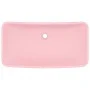 Luxury rectangular matte pink ceramic washbasin 71x38 cm by vidaXL, Sinks - Ref: Foro24-146955, Price: 63,89 €, Discount: %